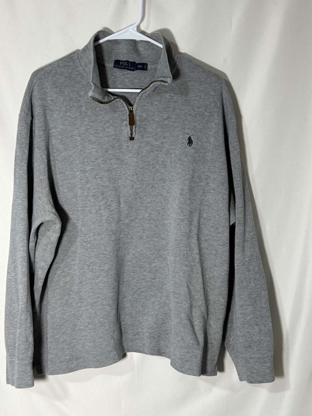 Polo Ralph Lauren 1/4 Zip Pullover Sweatshirt XXL Grey